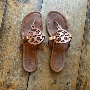 Tory Burch Brown Leather Sandals